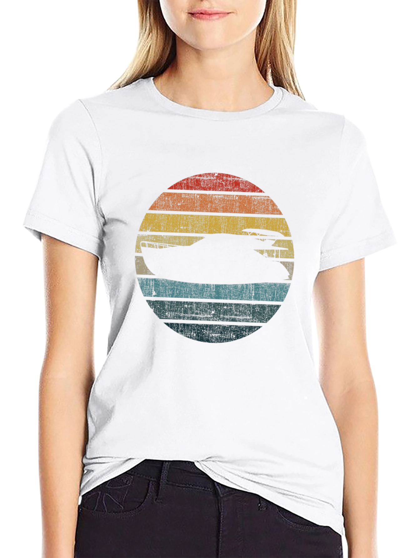 Retro Boat Silhouette Tee