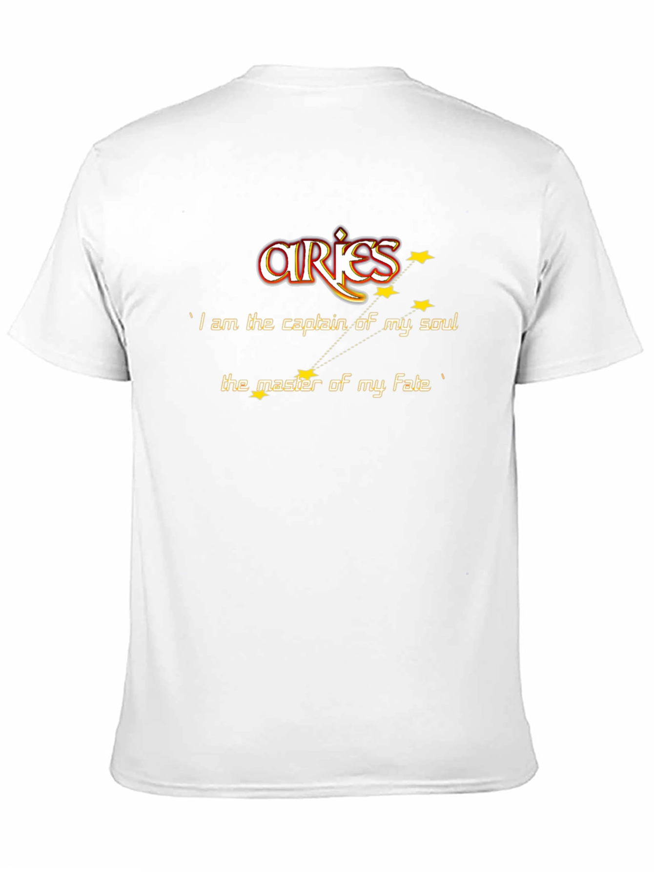 Aries Captain of My Soul Black T-Shirt