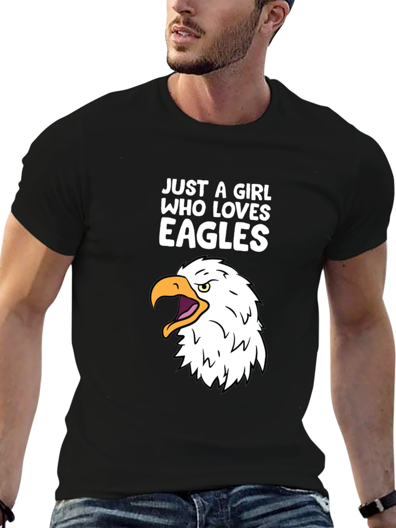 Just a Girl Who Loves Eagles T-Shirt