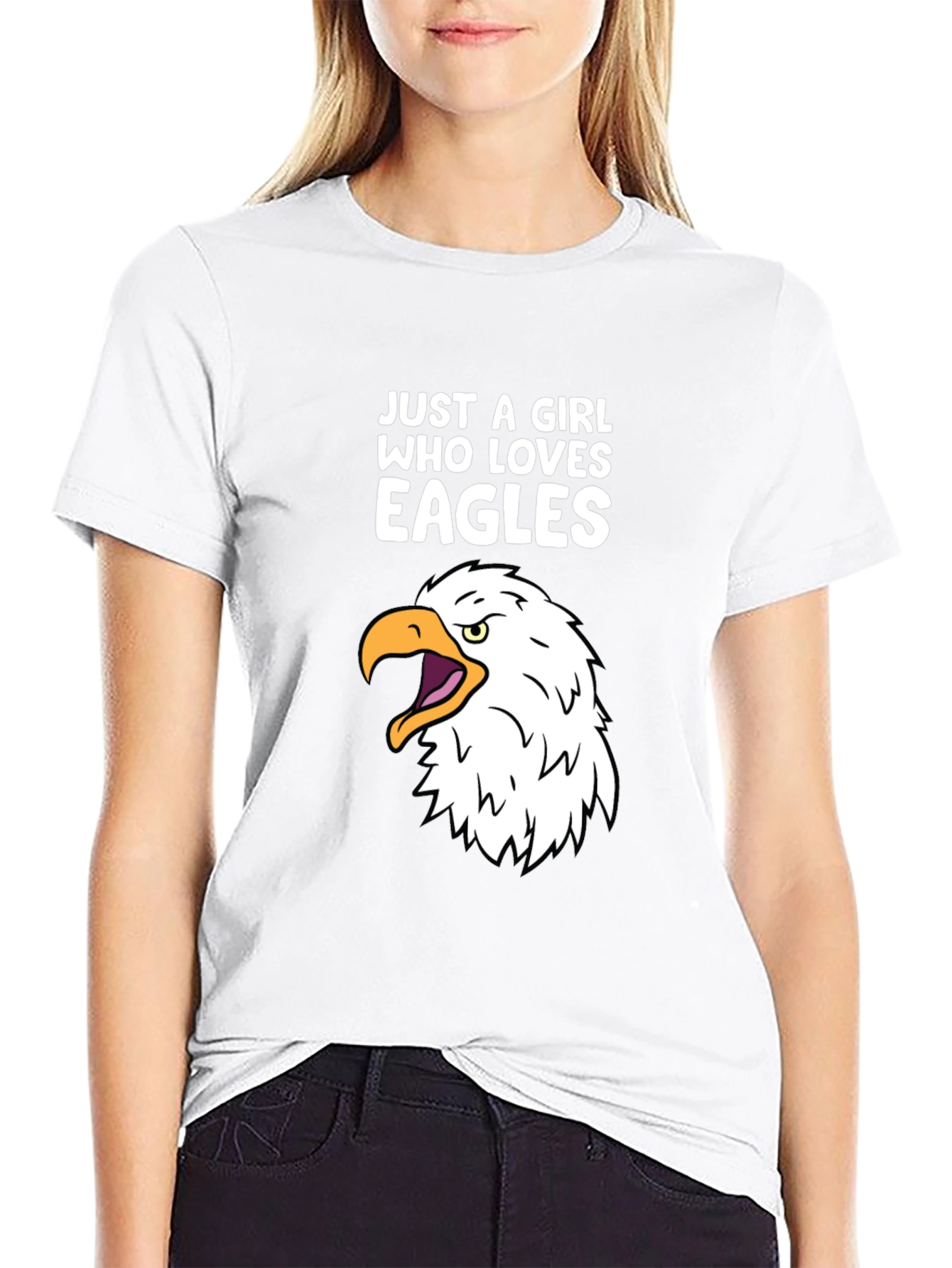 Just a Girl Who Loves Eagles T-Shirt