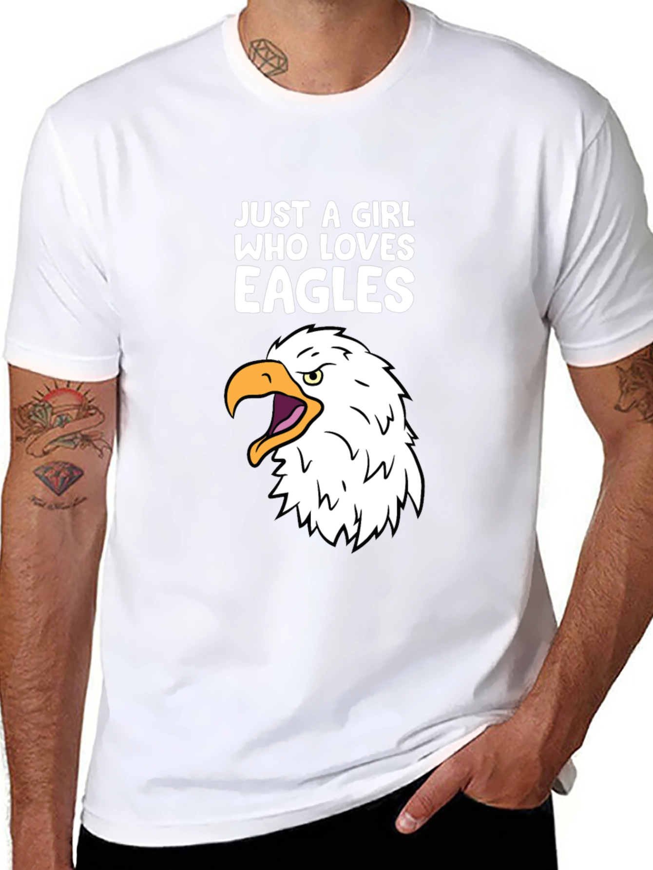 Just a Girl Who Loves Eagles T-Shirt