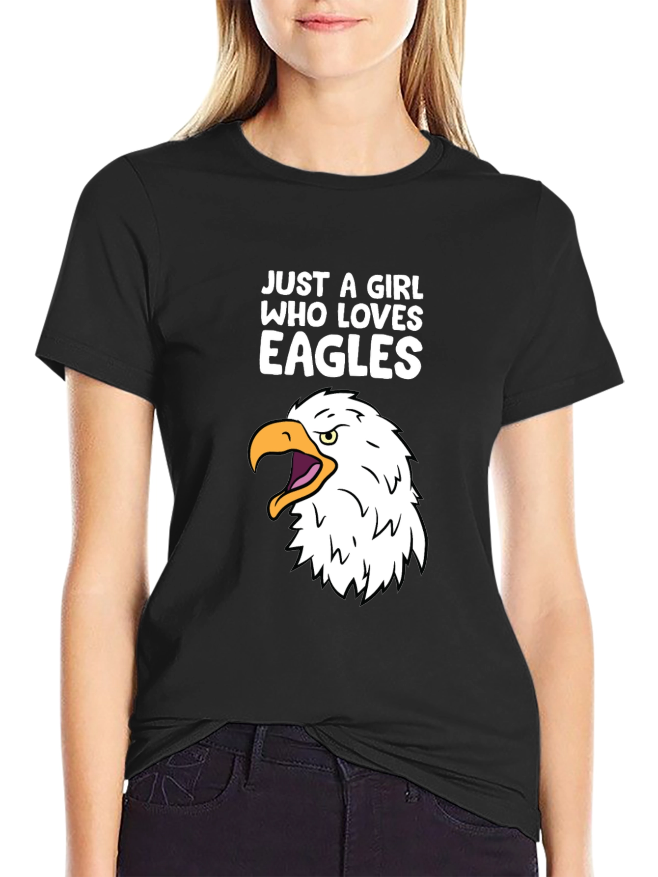 Just a Girl Who Loves Eagles T-Shirt