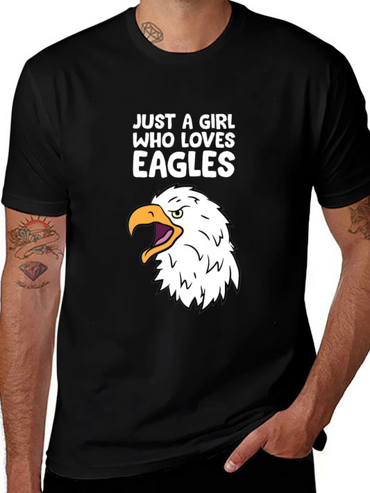 Just a Girl Who Loves Eagles T-Shirt