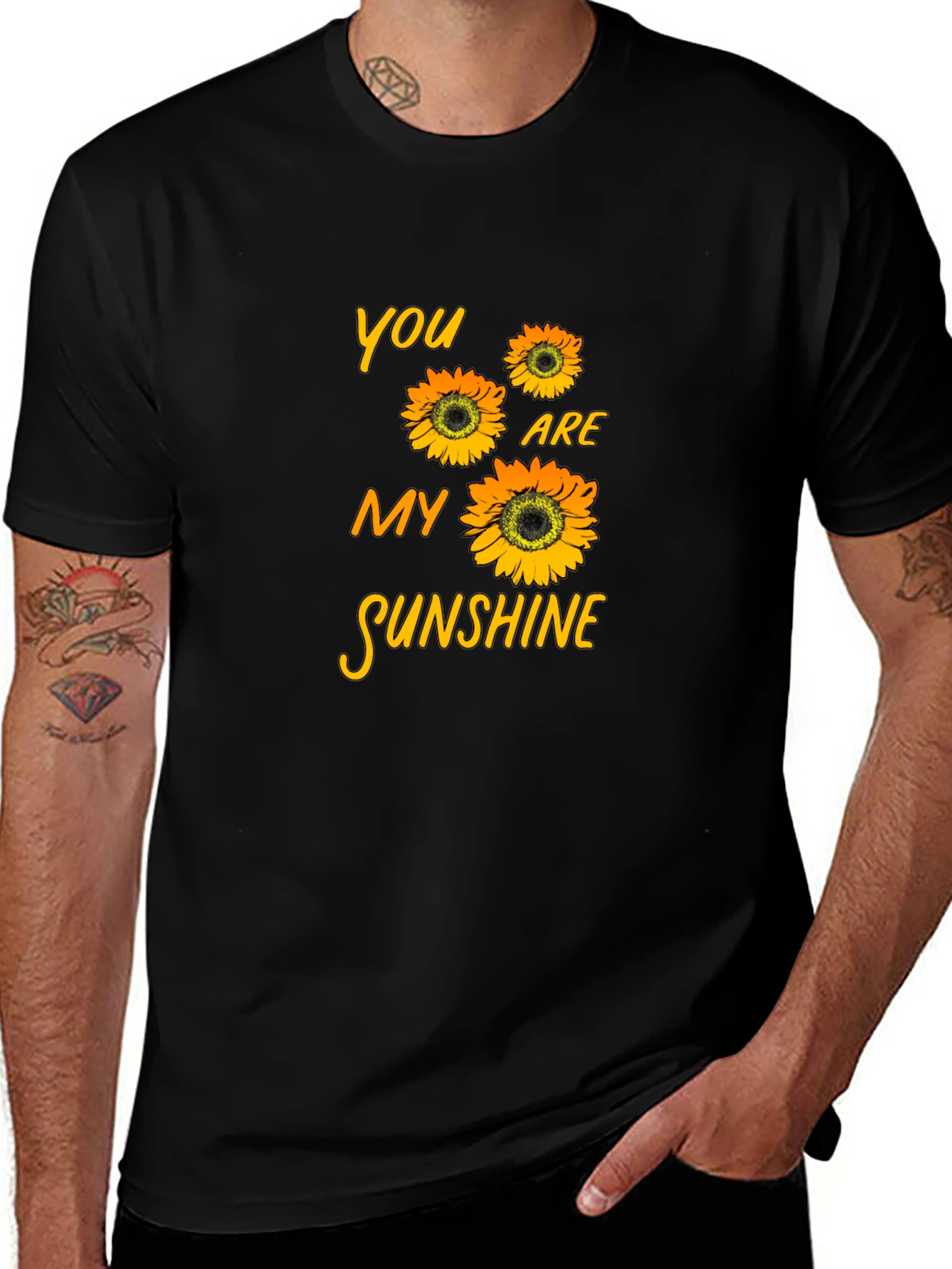 Sunflower Graphic T-Shirt - You Are My Sunshine