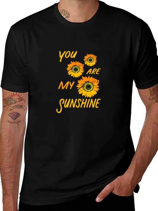 Sunflower Graphic T-Shirt - You Are My Sunshine