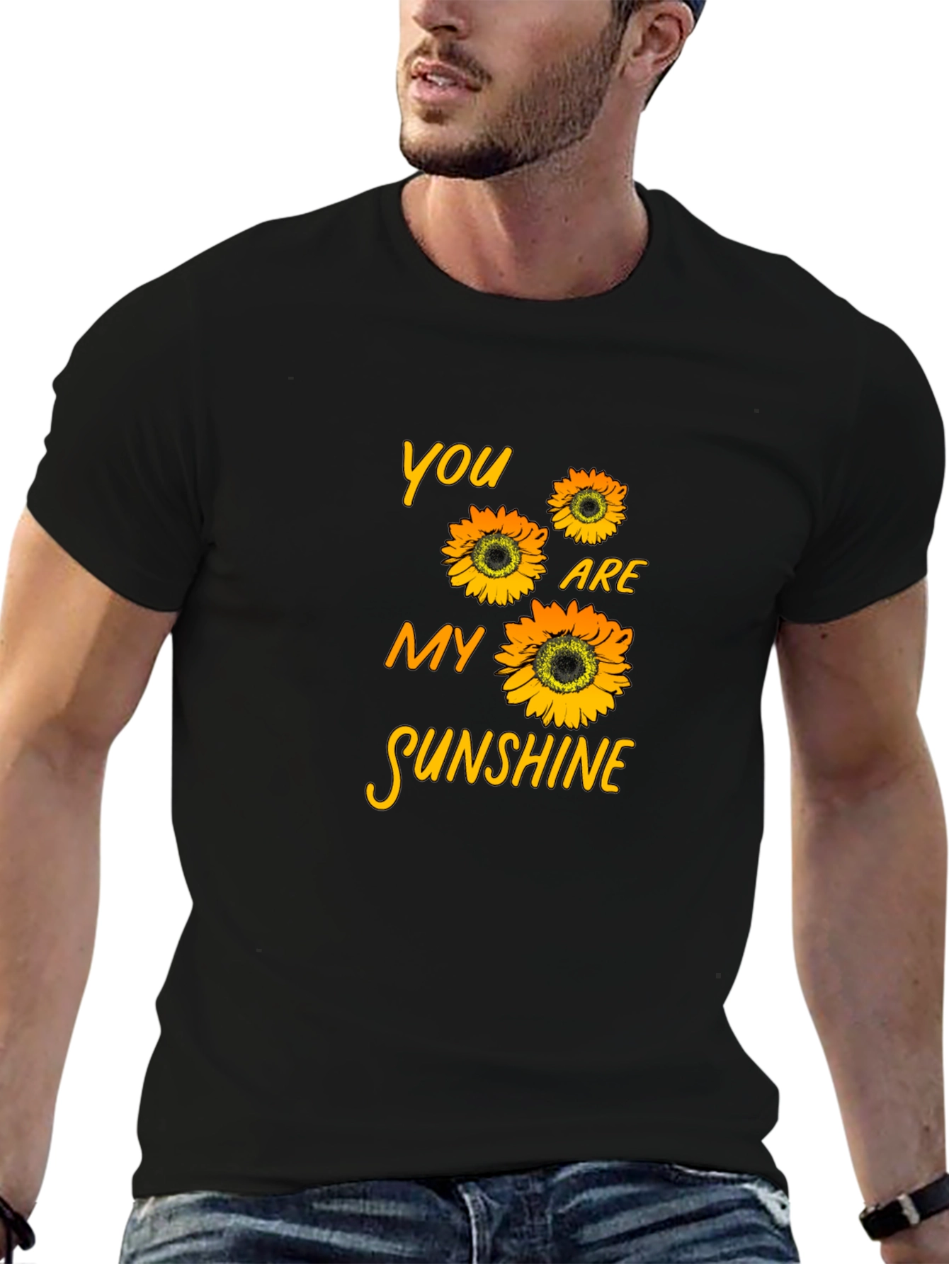 Sunflower Graphic T-Shirt - You Are My Sunshine