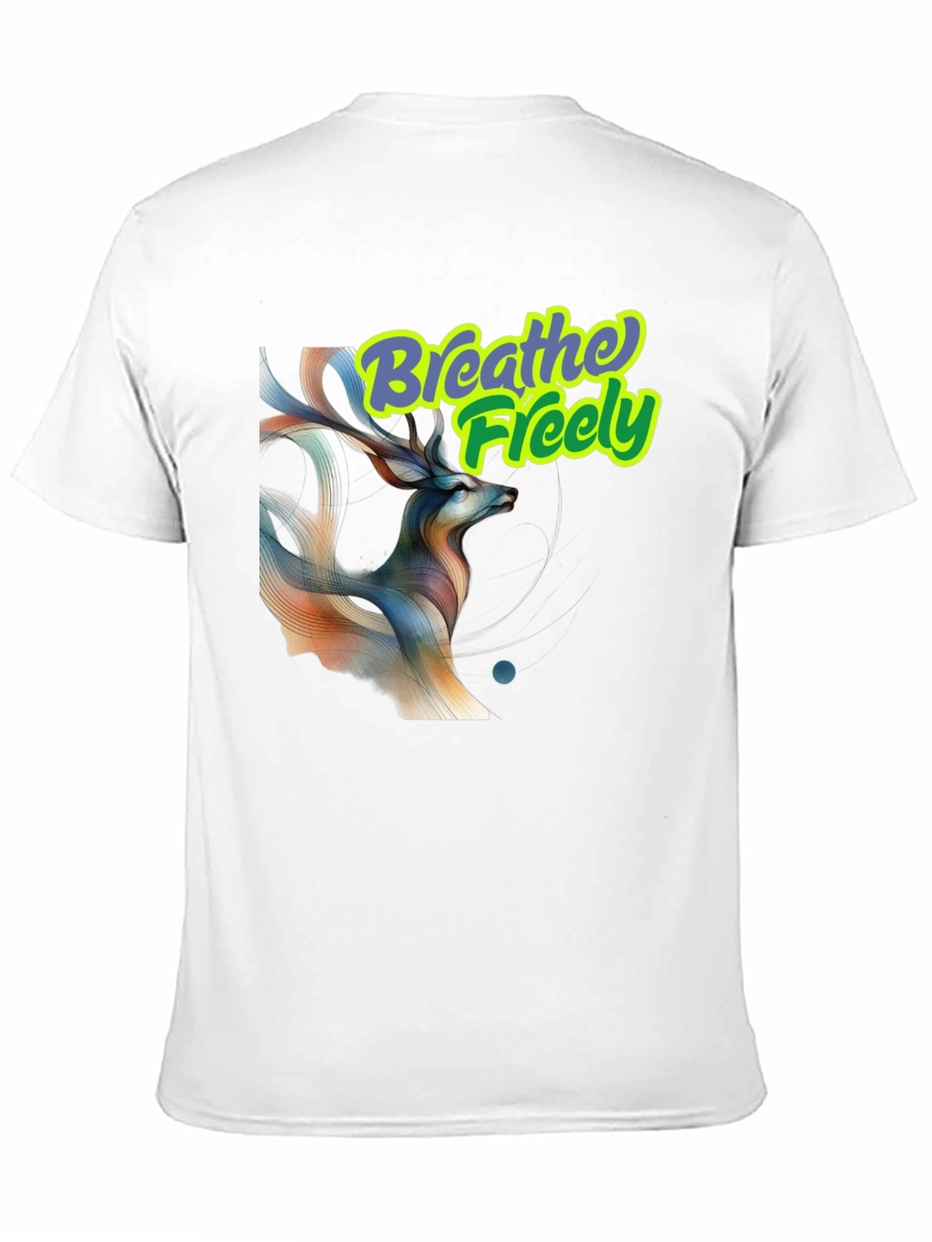 Breathe Freely Deer Graphic T-Shirt