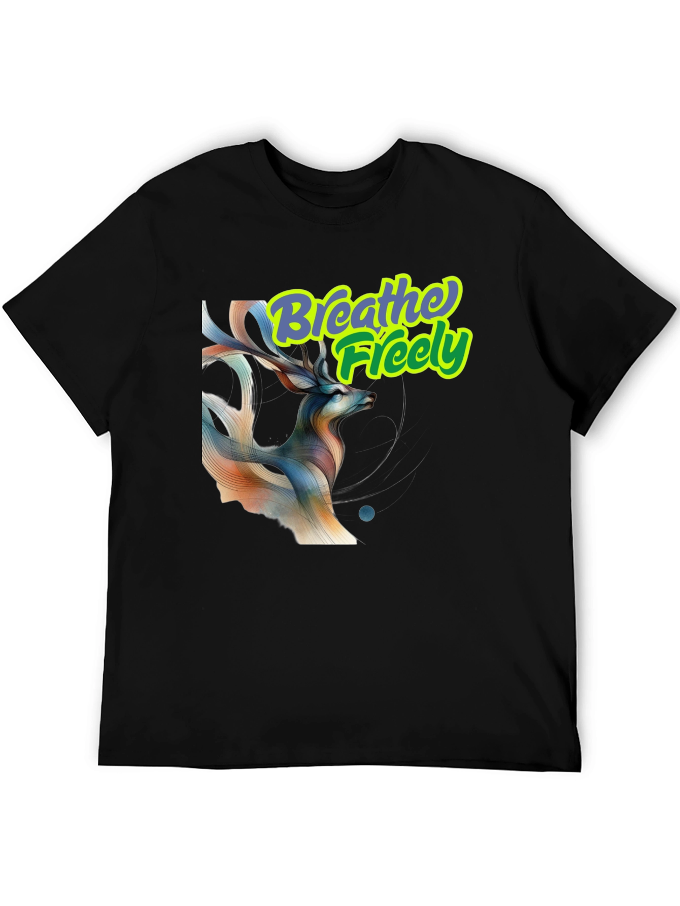 Breathe Freely Deer Graphic T-Shirt