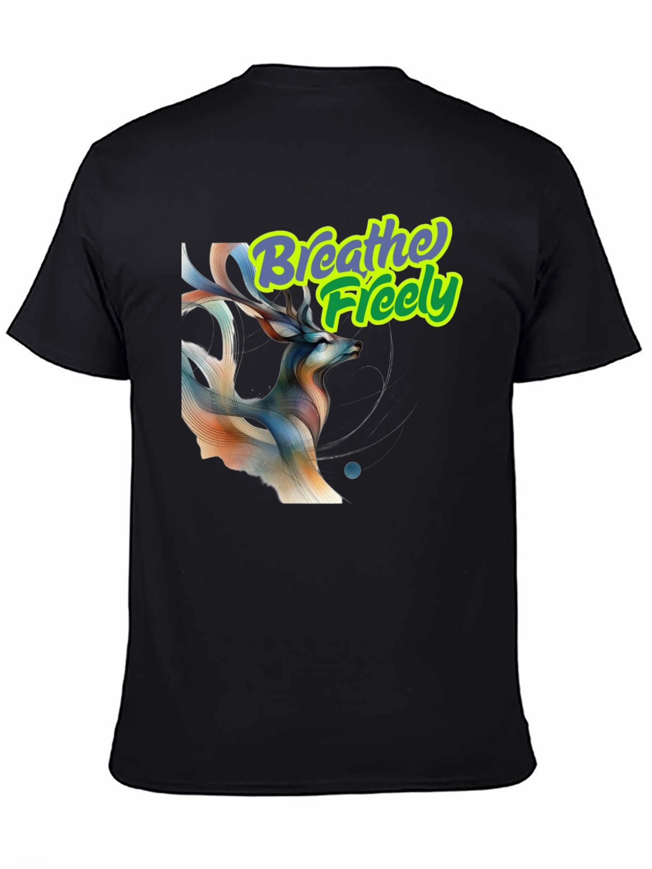 Breathe Freely Deer Graphic T-Shirt