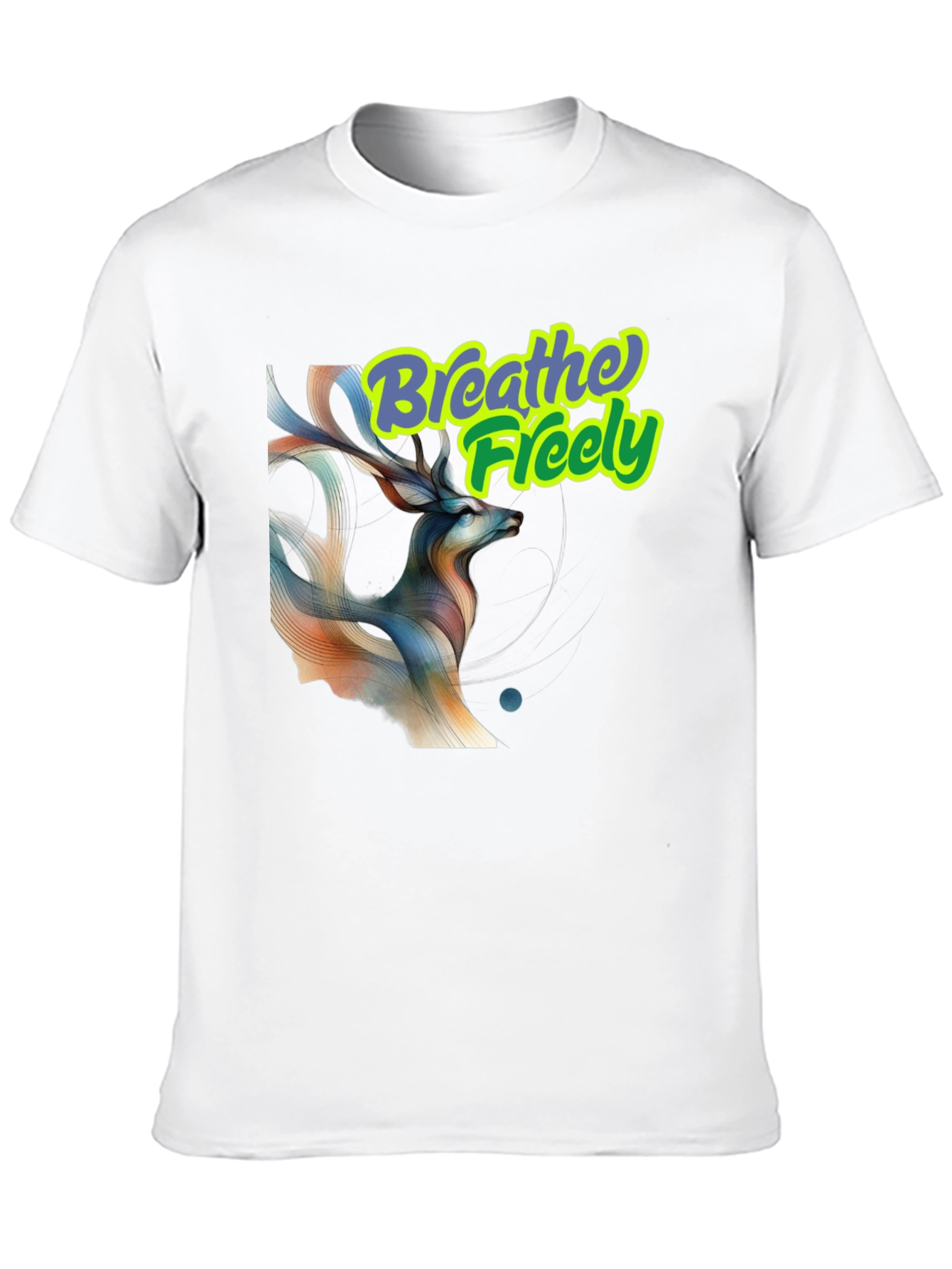 Breathe Freely Deer Graphic T-Shirt