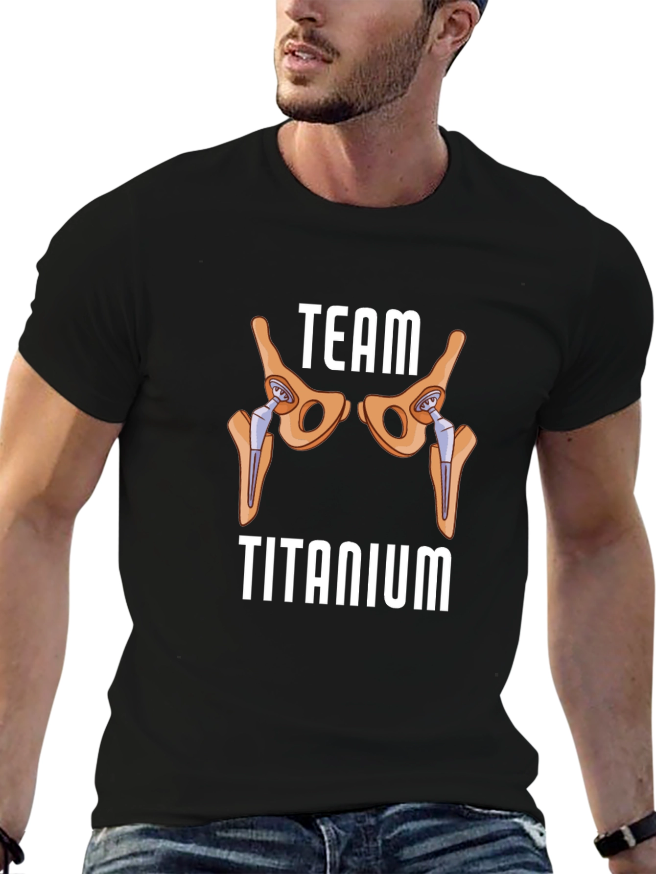 Team Titanium Hip Replacement Graphic T-Shirt