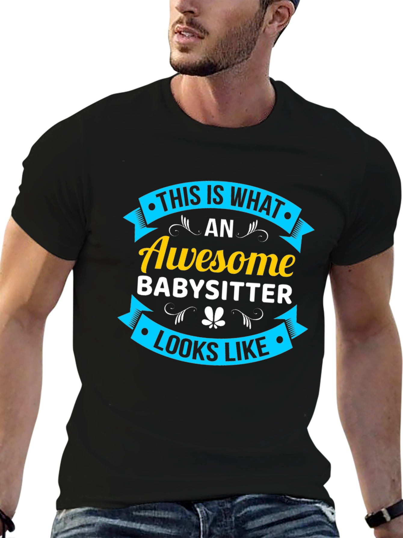 Awesome Babysitter T-Shirt - Cool Graphic Tee