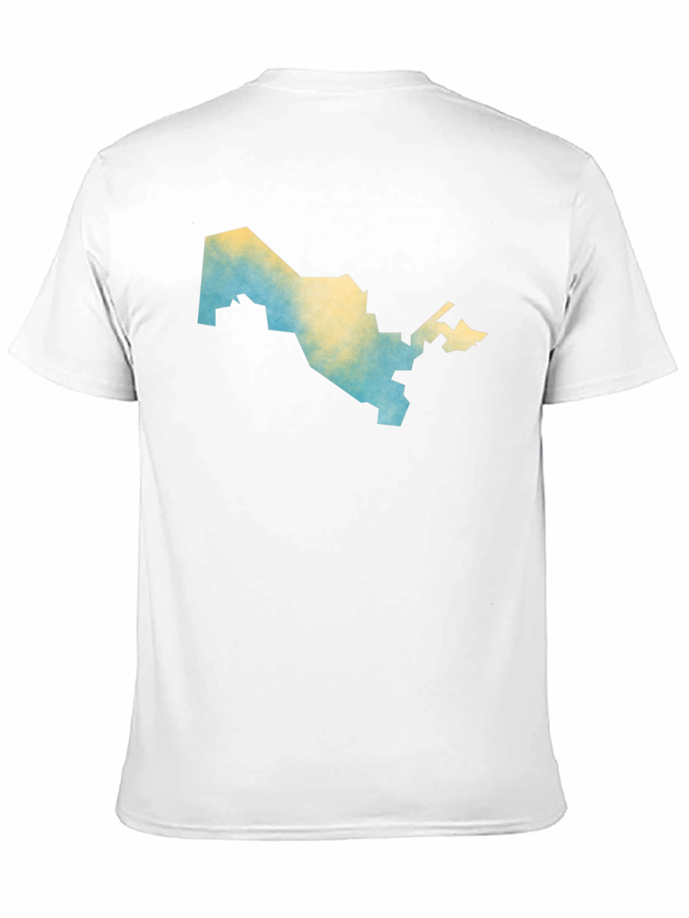 Uzbekistan Map T-Shirt - Mens Black Graphic Tee