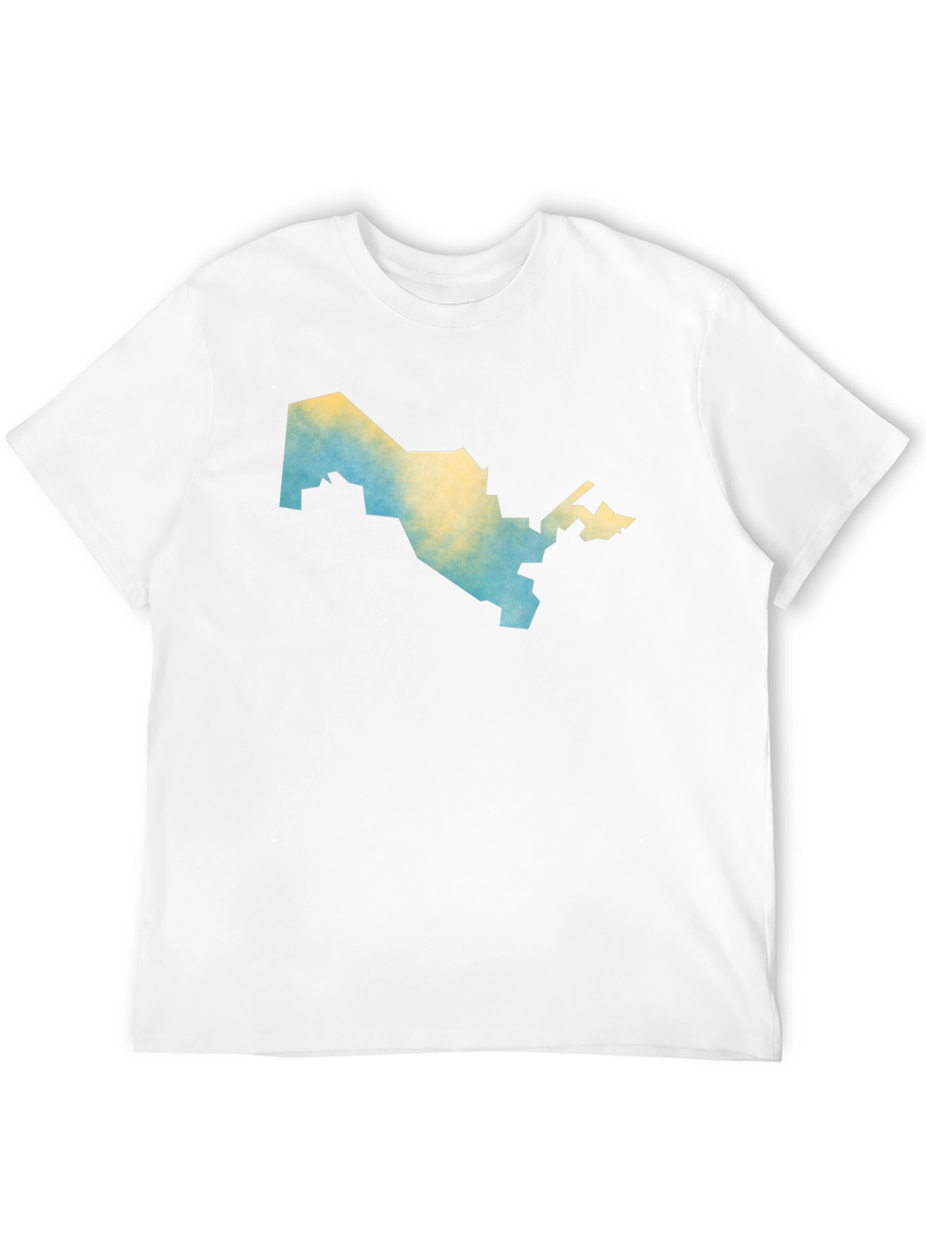 Uzbekistan Map T-Shirt - Mens Black Graphic Tee