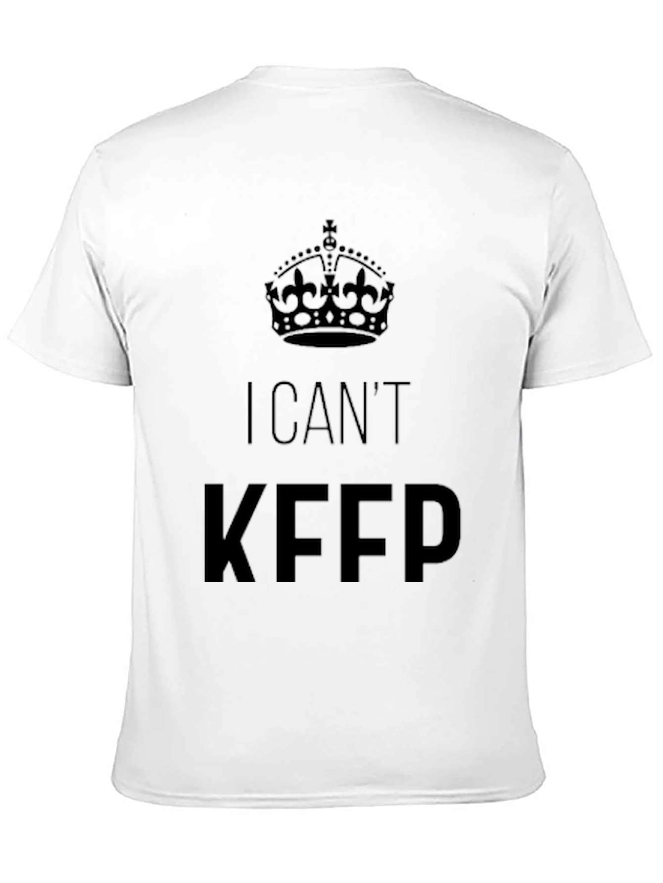 I Cant Keep Calm Crown Graphic Tee - Black
