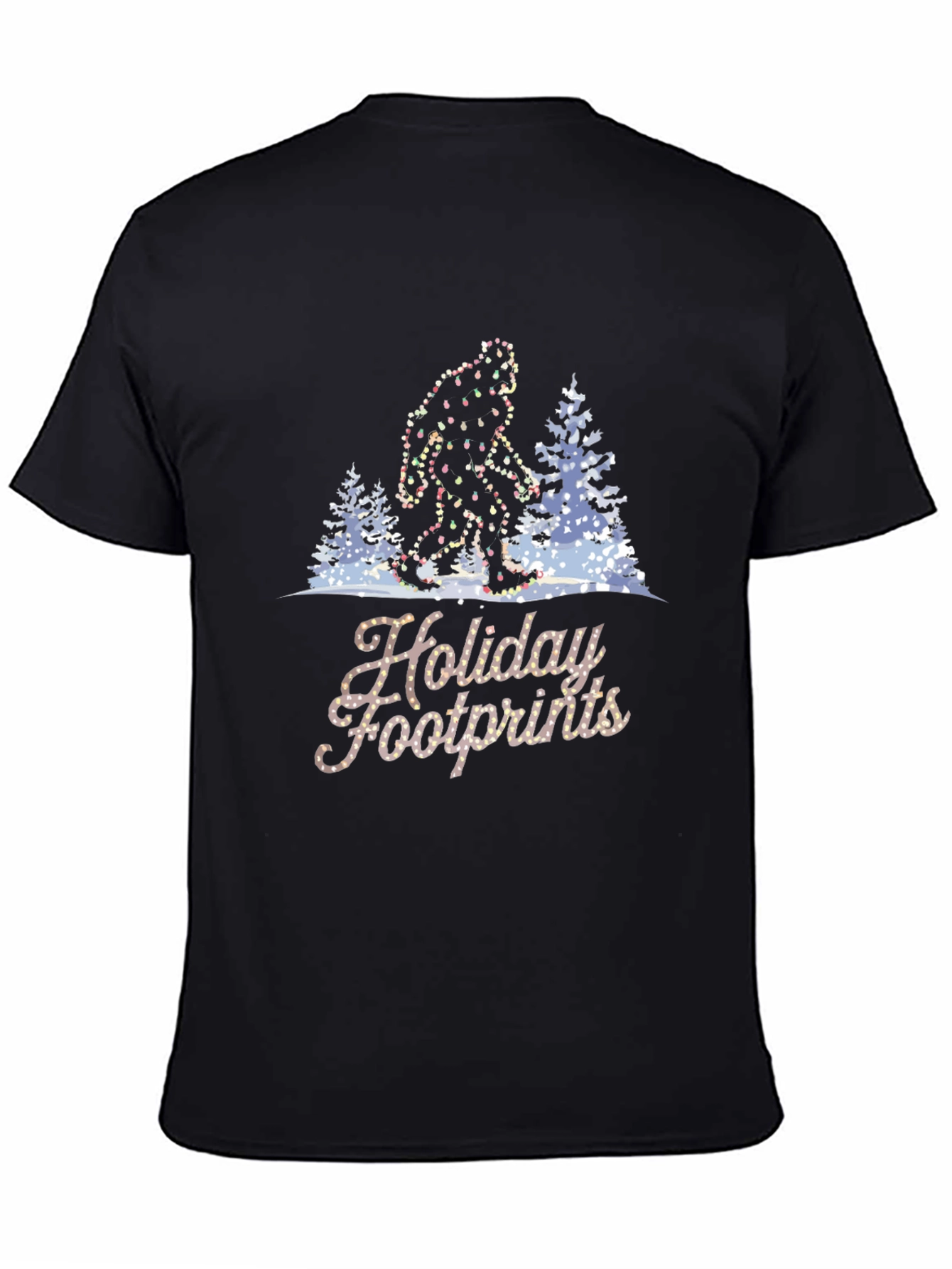 Holiday Footprints Bigfoot T-Shirt