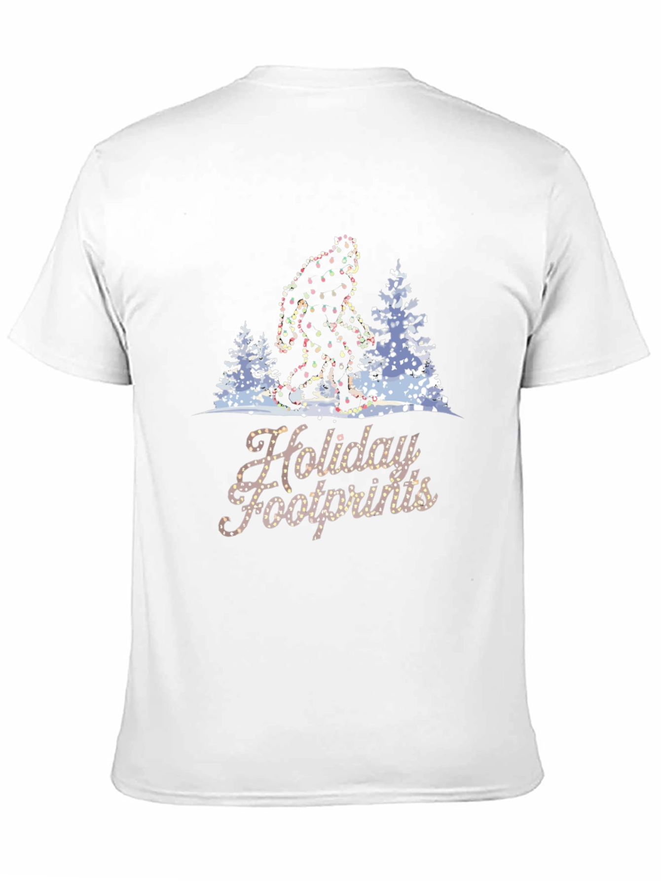 Holiday Footprints Bigfoot T-Shirt