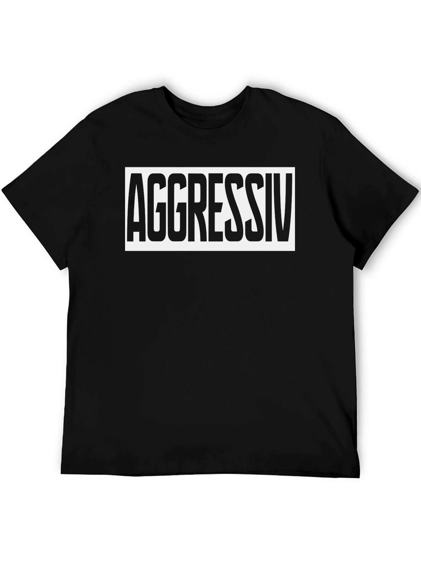 Aggressiv Graphic Tee - Bold Statement T-Shirt