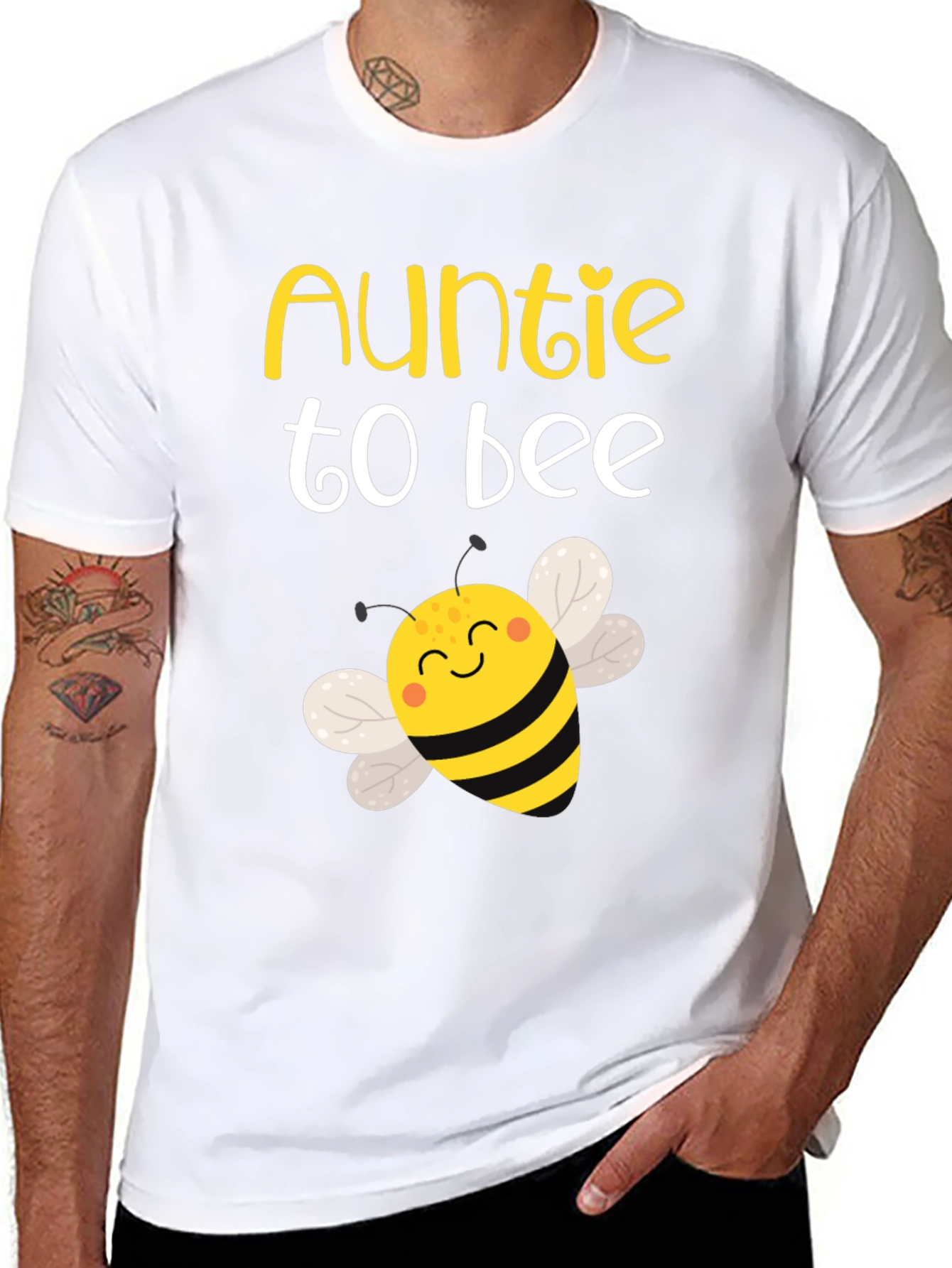 Auntie To Bee T-Shirt - Cute Baby Shower Gift
