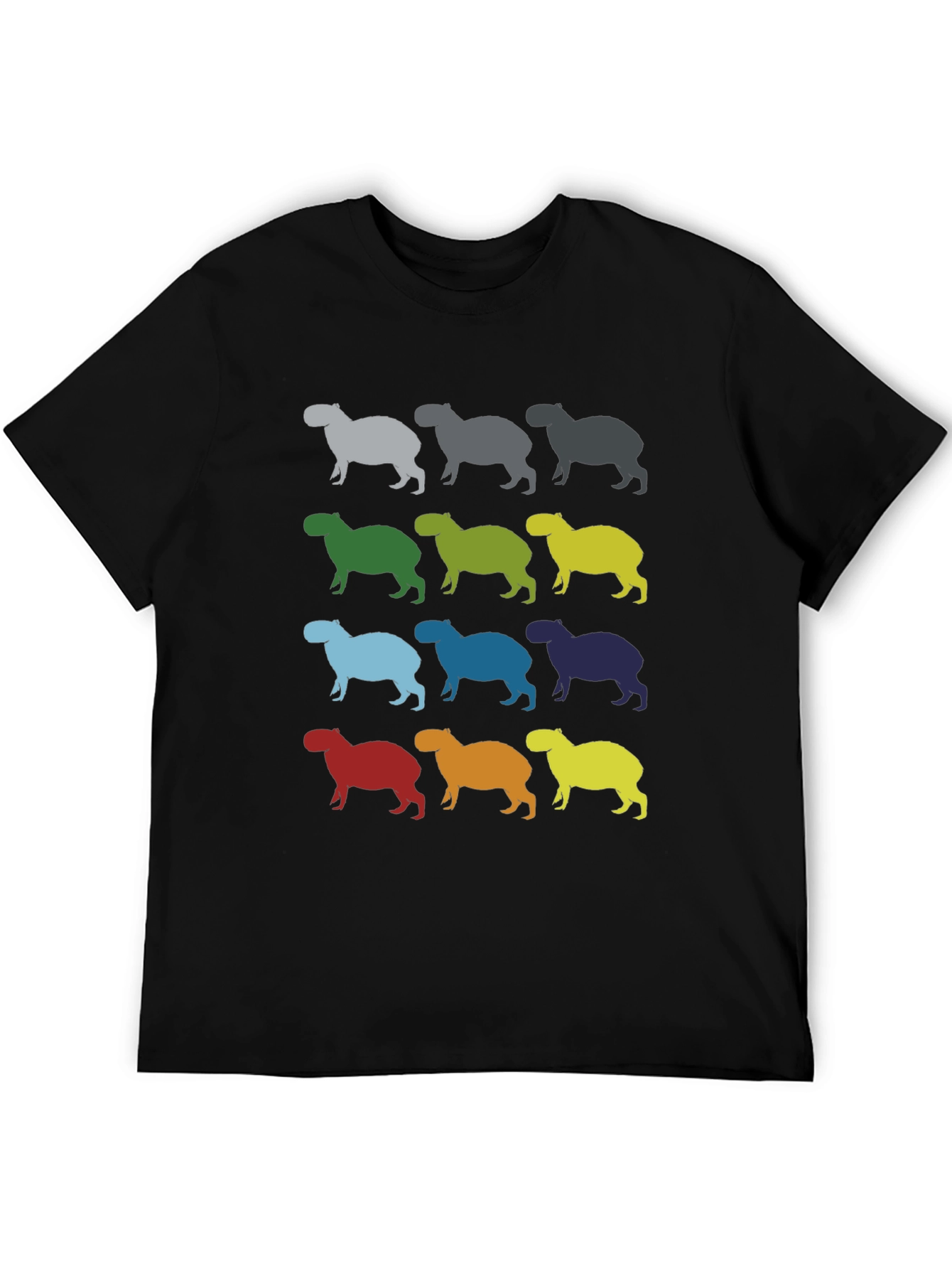 Capybara Pattern T-Shirt