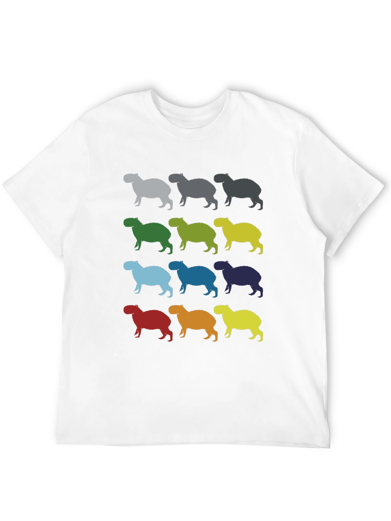 Capybara Pattern T-Shirt