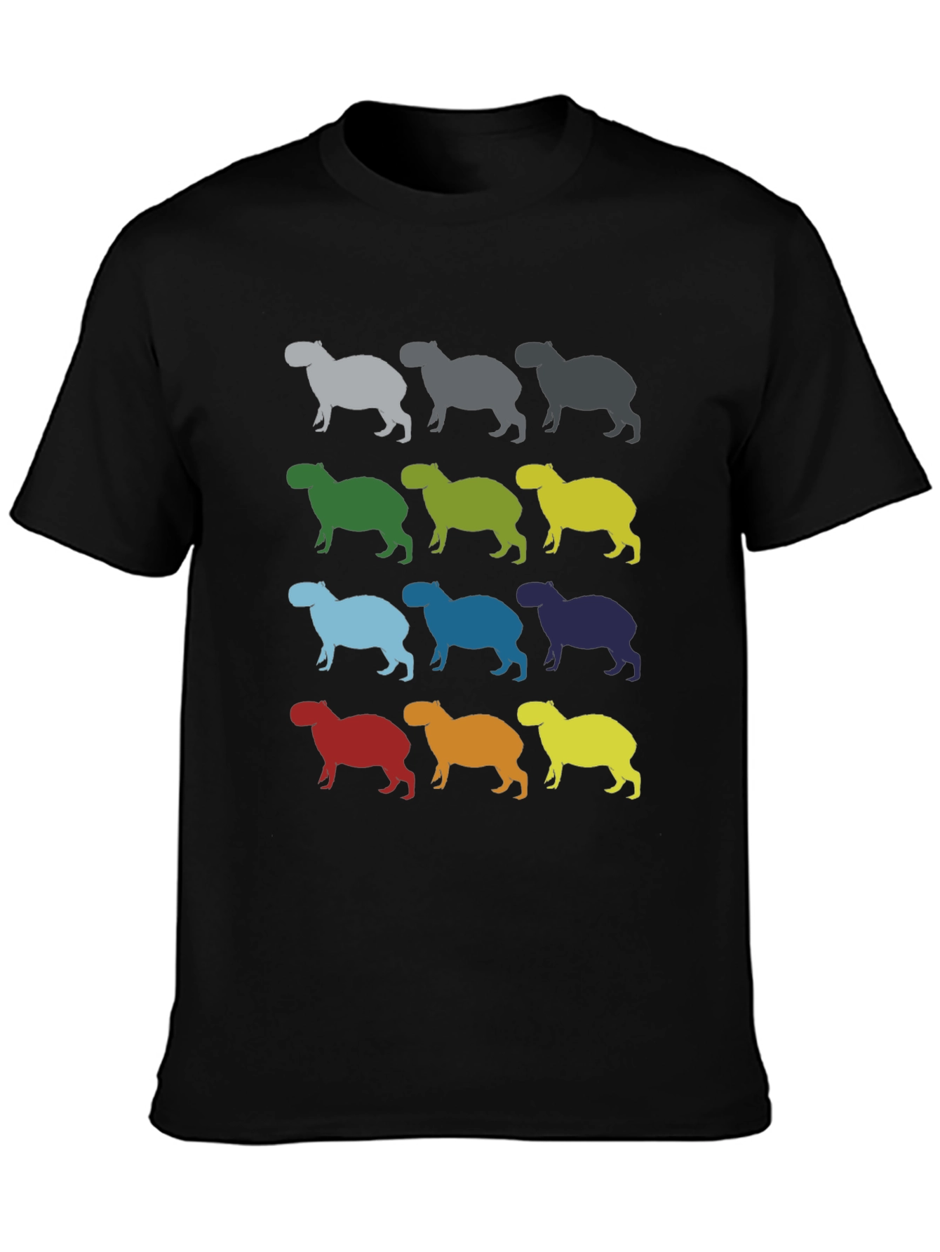 Capybara Pattern T-Shirt
