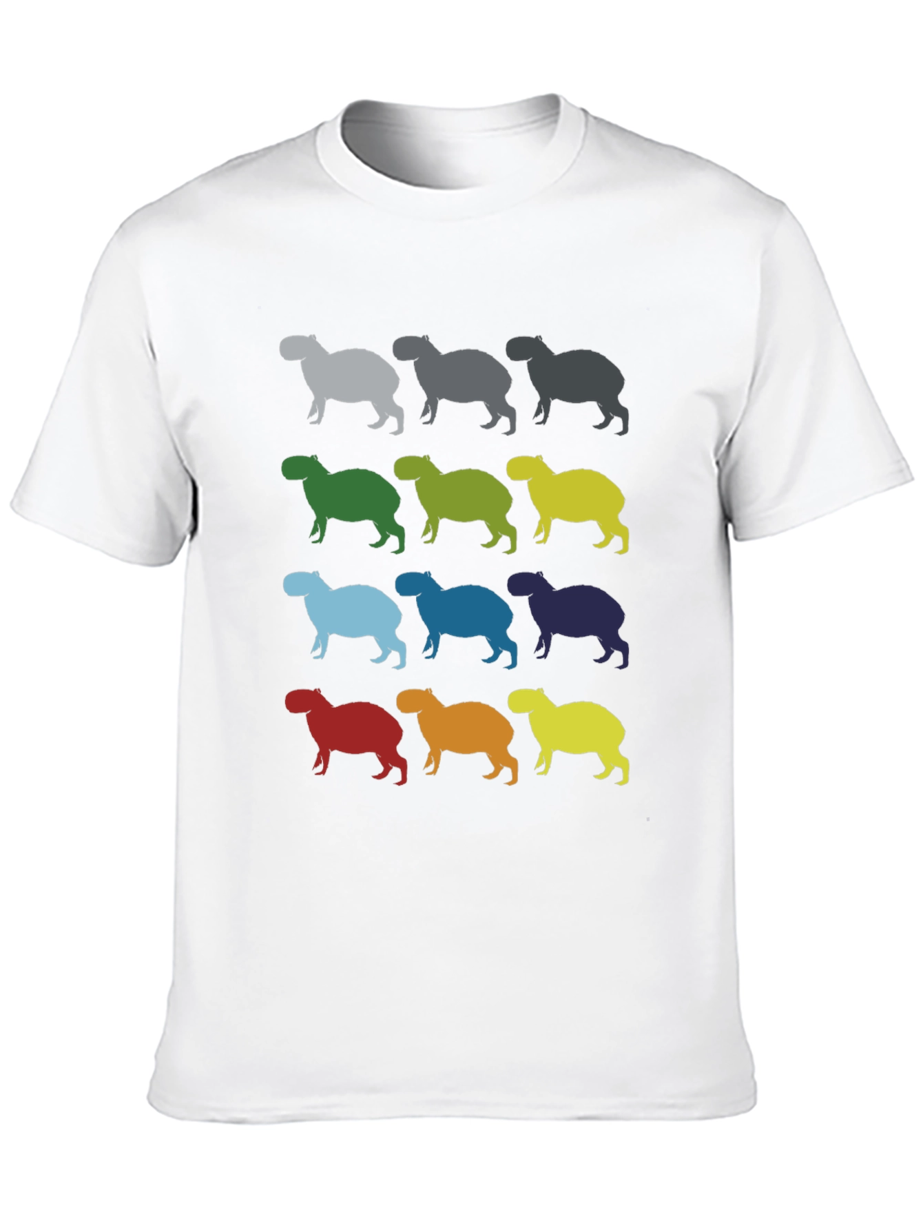 Capybara Pattern T-Shirt
