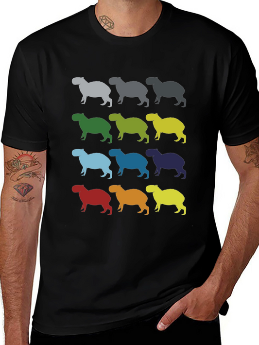 Capybara Pattern T-Shirt