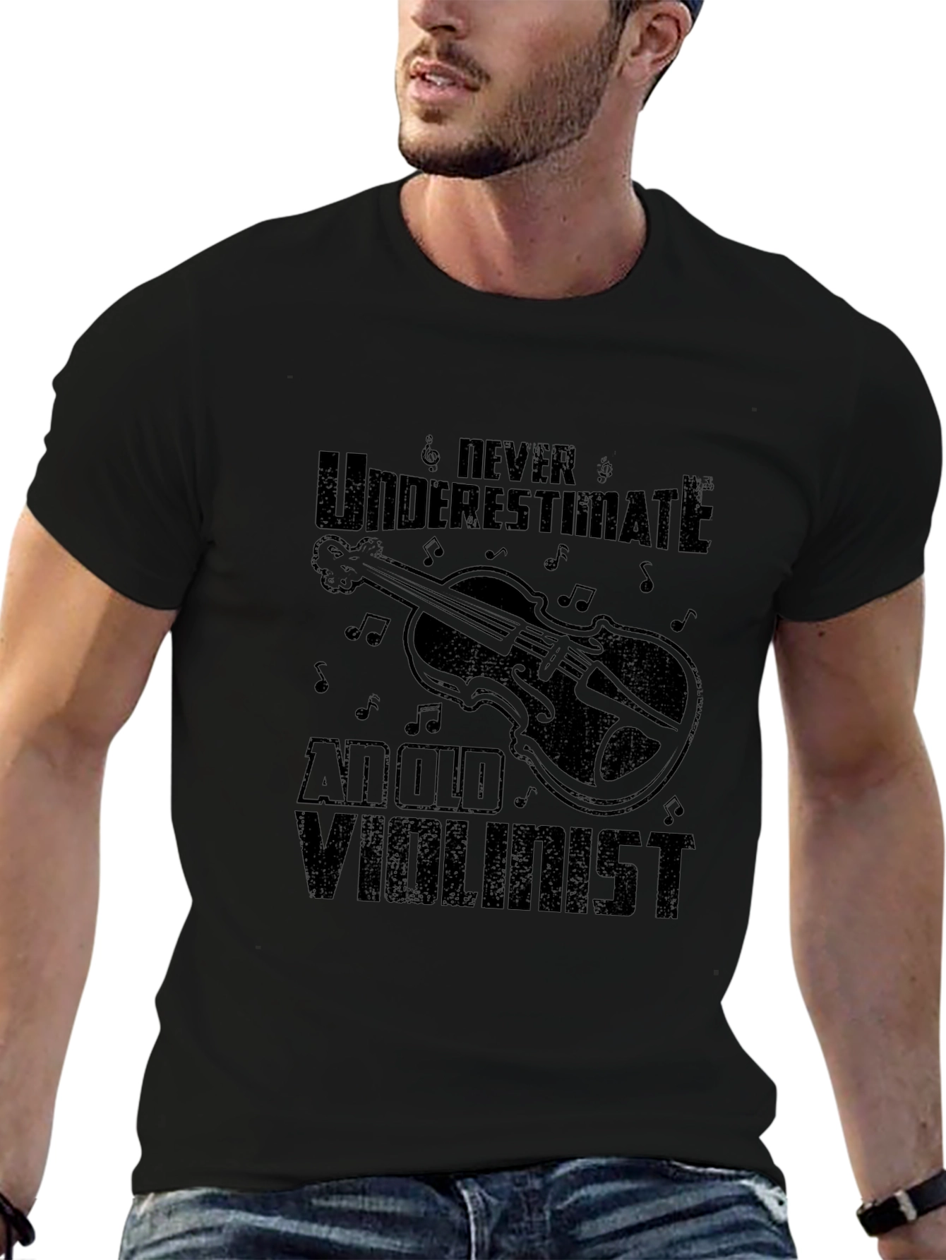 Never Underestimate an Old Violinist T-Shirt