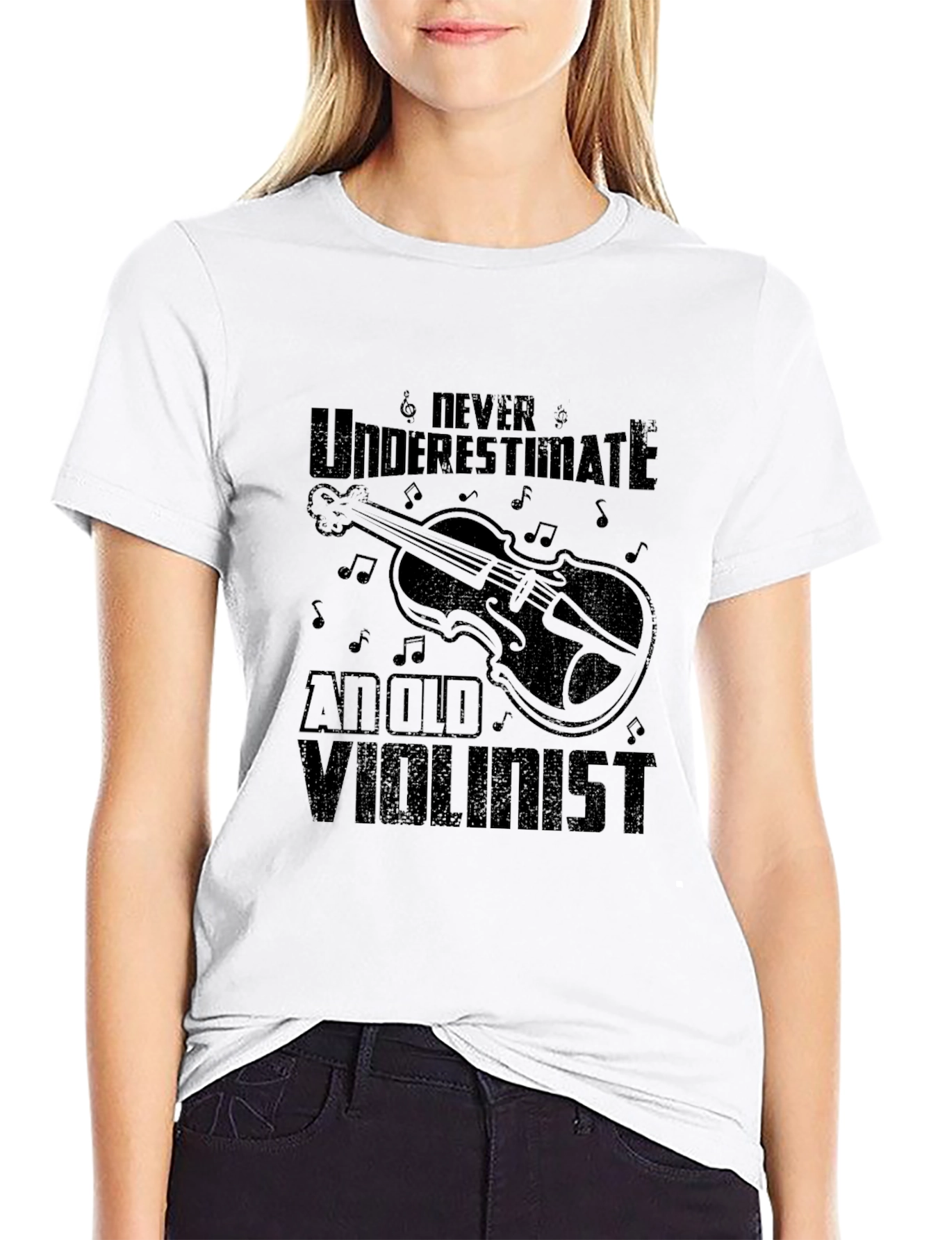 Never Underestimate an Old Violinist T-Shirt