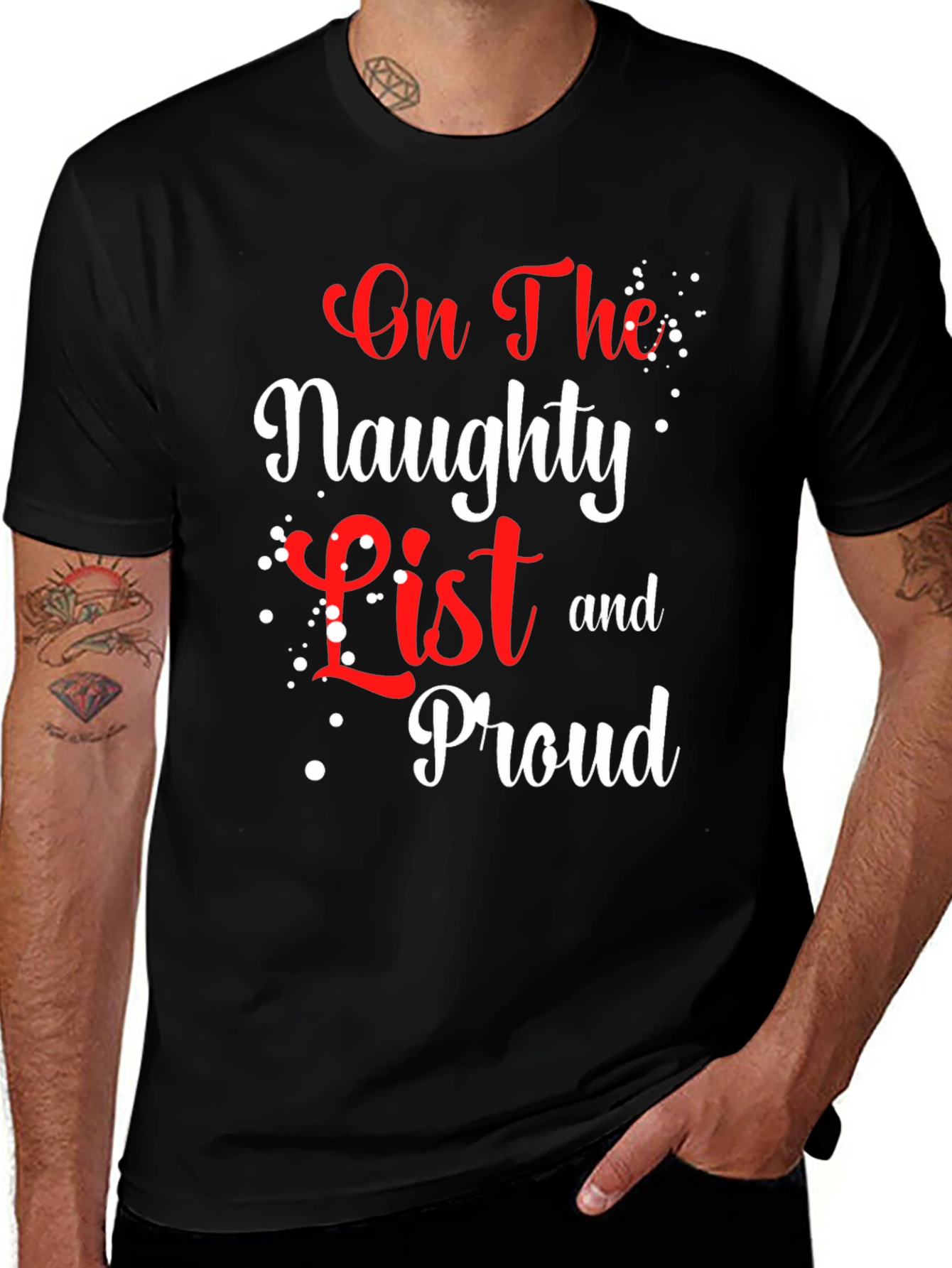 Naughty List Proud Christmas T-Shirt
