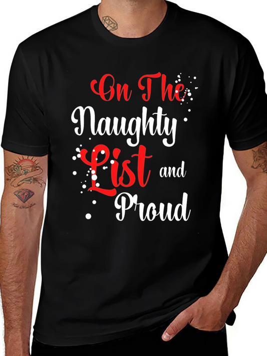 Naughty List Proud Christmas T-Shirt