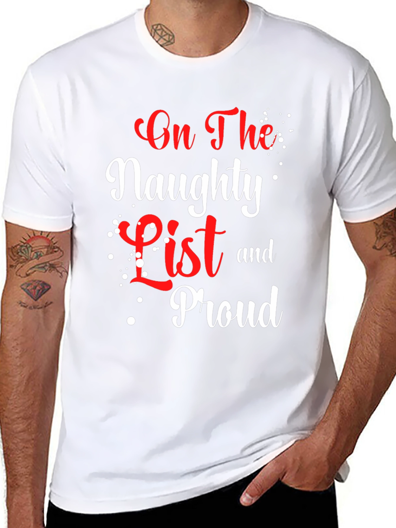 Naughty List Proud Christmas T-Shirt