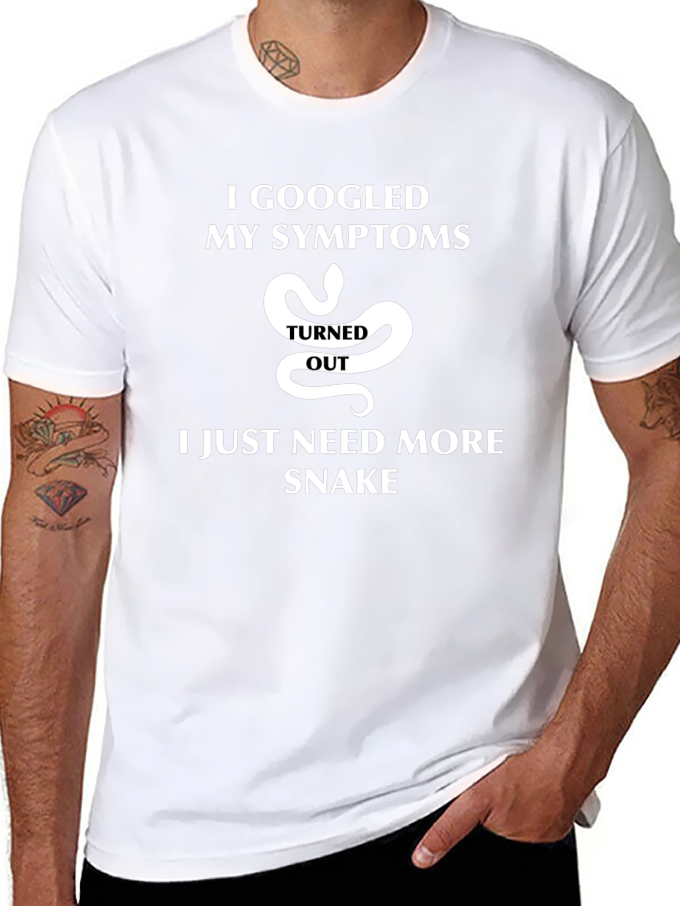 I Googled My Symptoms Snake T-Shirt