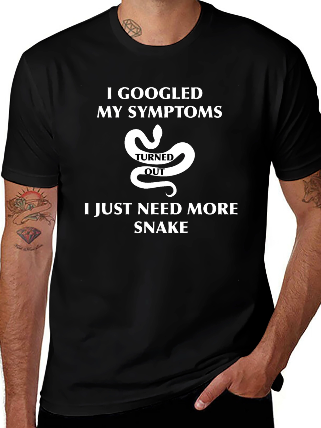 I Googled My Symptoms Snake T-Shirt