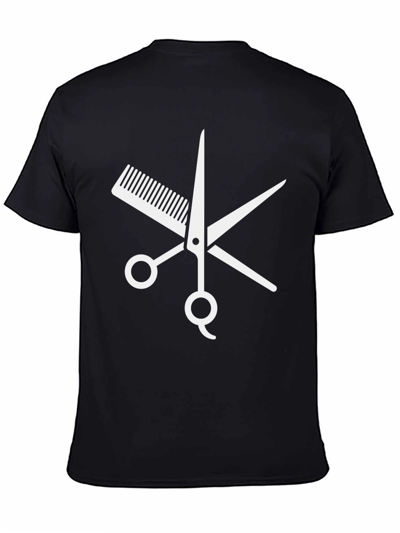Barbers Tee: Scissors & Comb Graphic T-Shirt