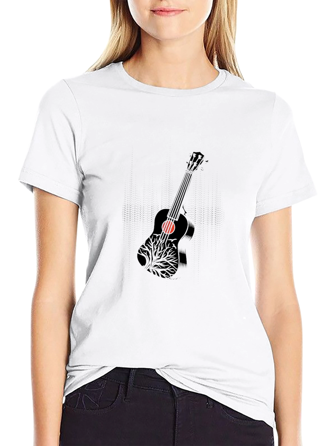 Guitar Tree Mens Graphic T-Shirt