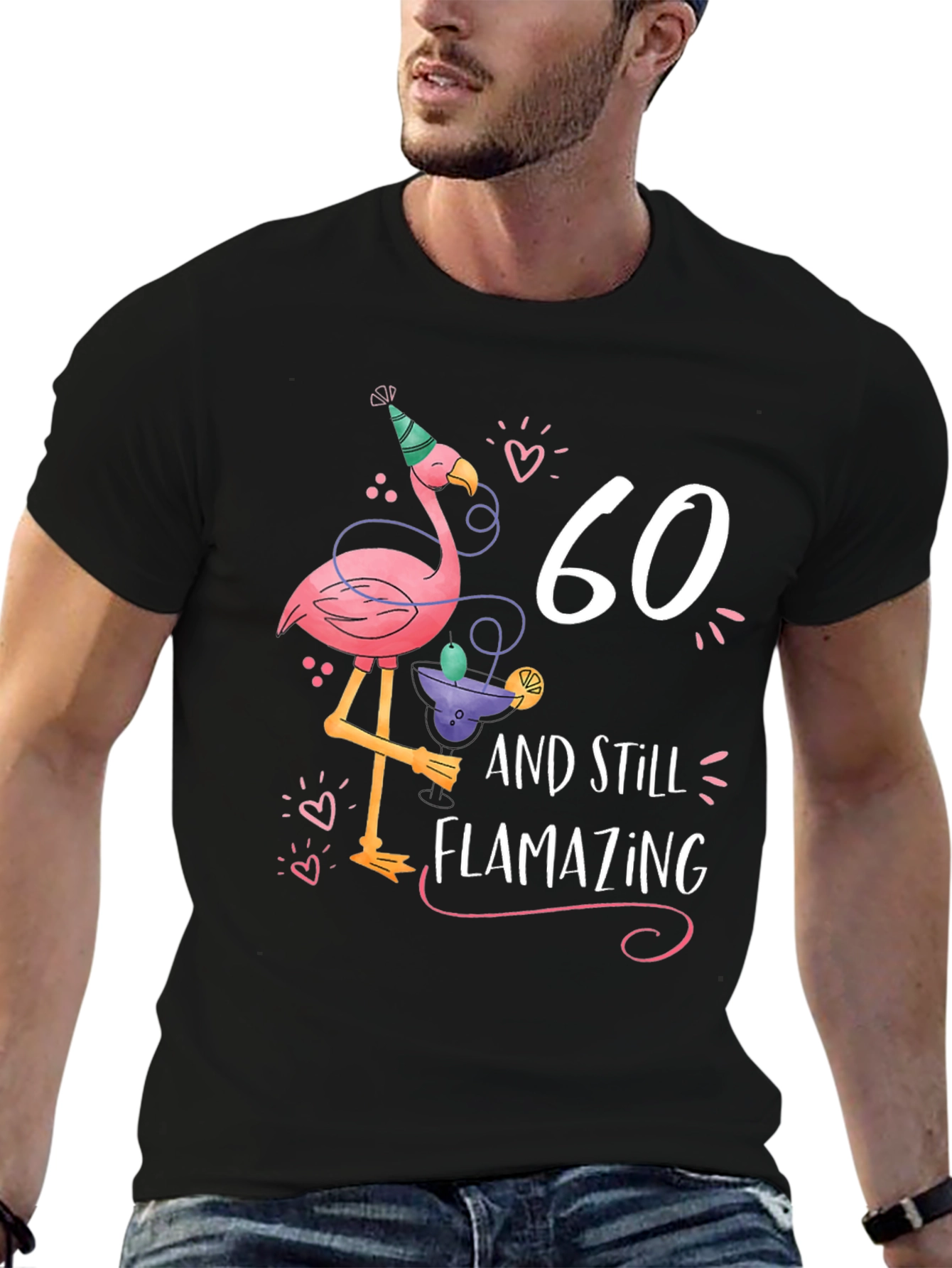 60th Birthday Flamingo T-Shirt - Flamazing Gift Idea