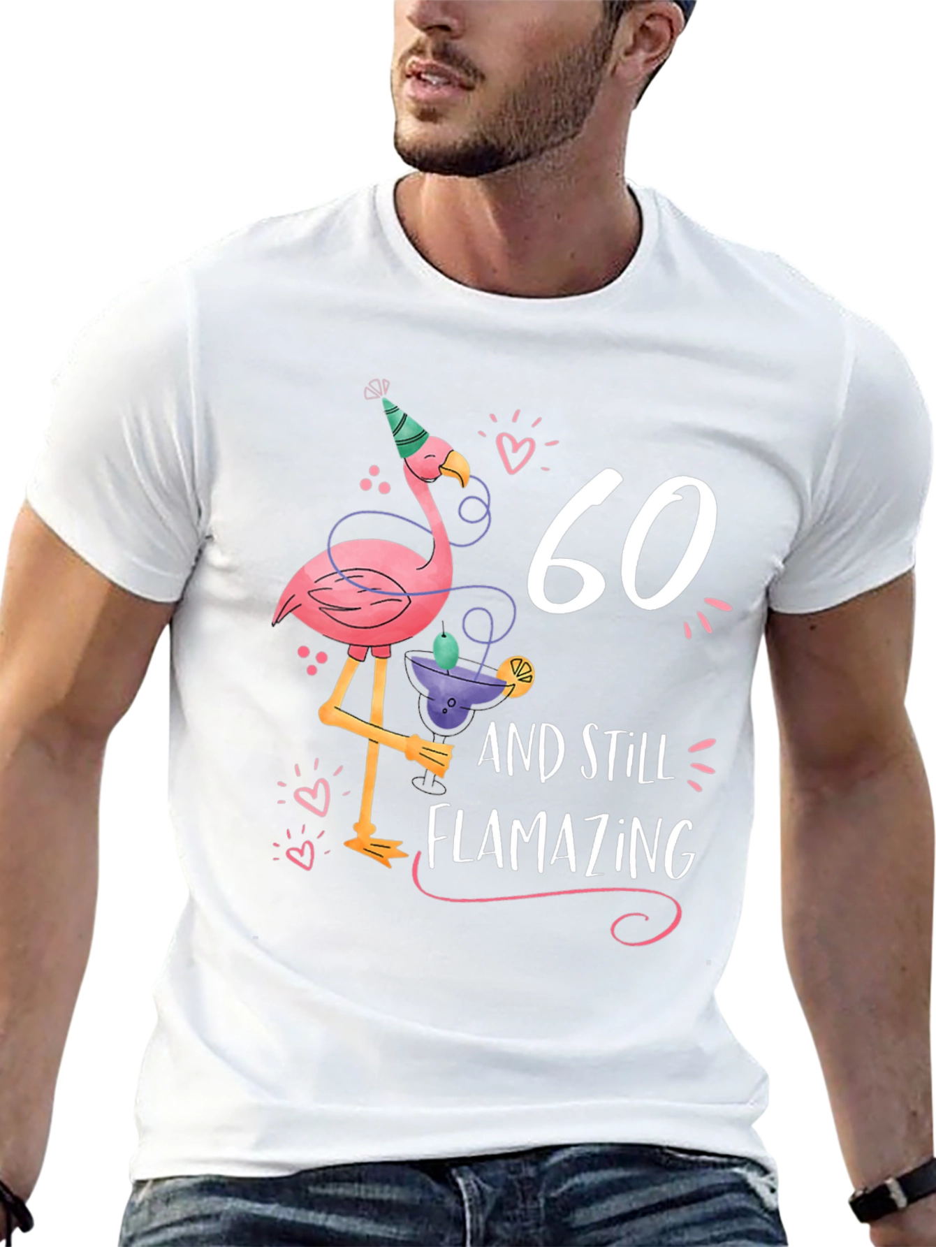 60th Birthday Flamingo T-Shirt - Flamazing Gift Idea
