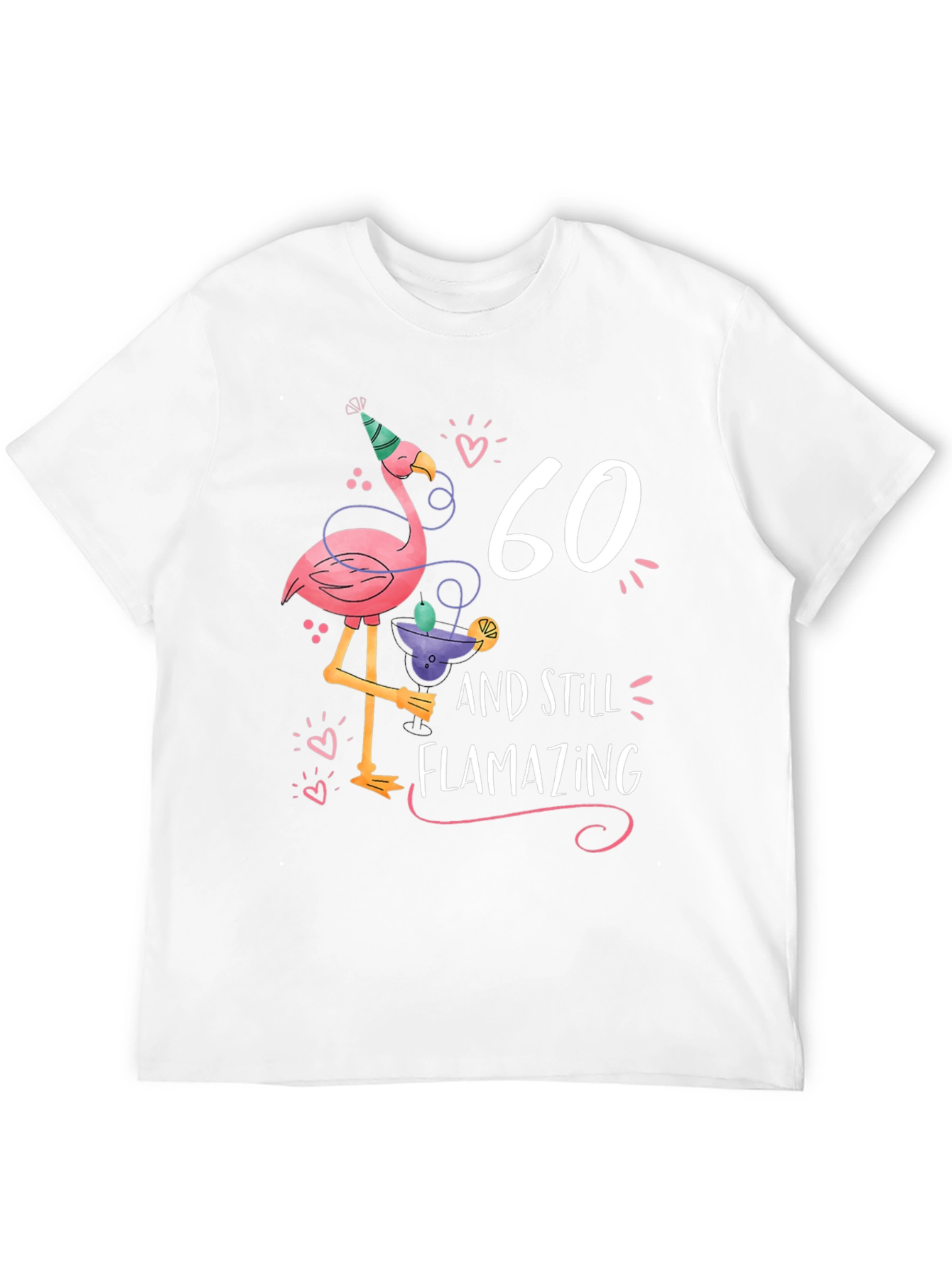 60th Birthday Flamingo T-Shirt - Flamazing Gift Idea