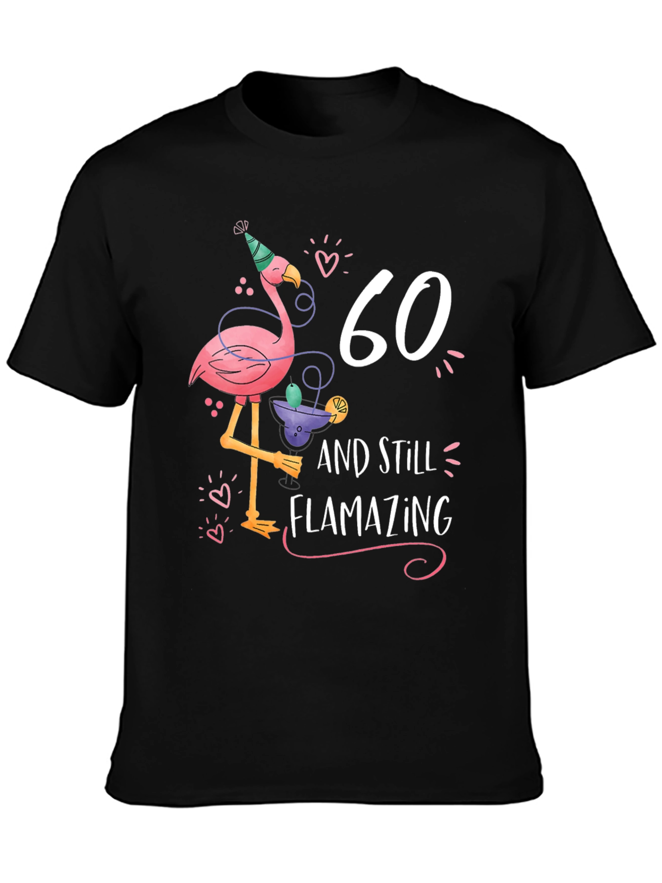 60th Birthday Flamingo T-Shirt - Flamazing Gift Idea