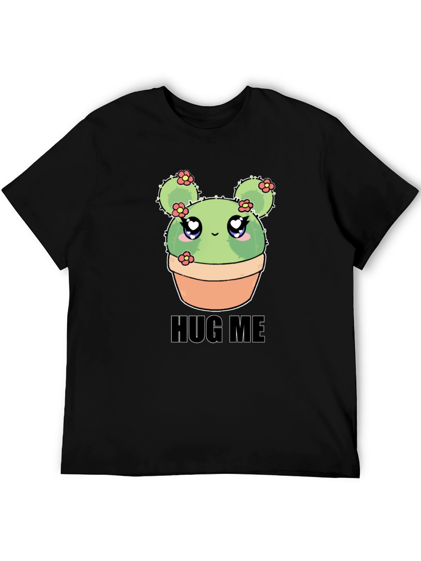 Cute Cactus Hug Me T-Shirt - Kawaii Plant Tee
