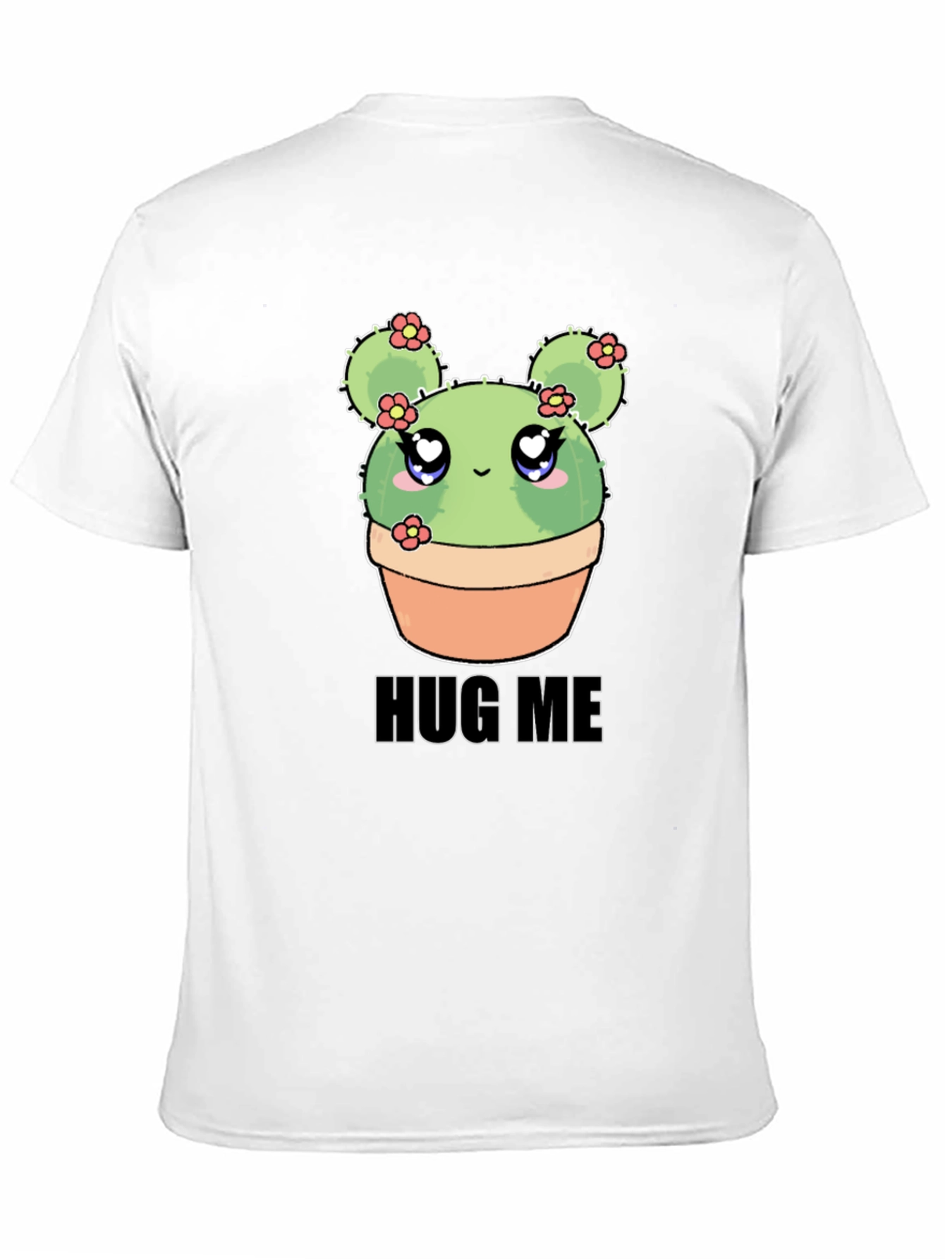 Cute Cactus Hug Me T-Shirt - Kawaii Plant Tee