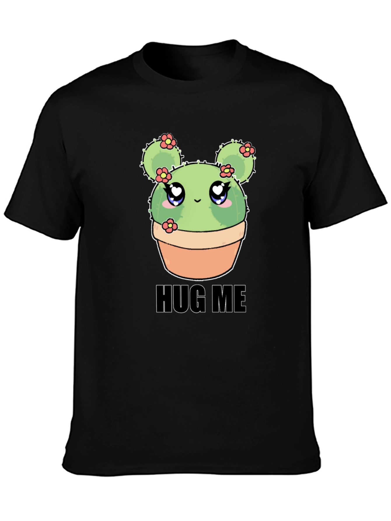 Cute Cactus Hug Me T-Shirt - Kawaii Plant Tee