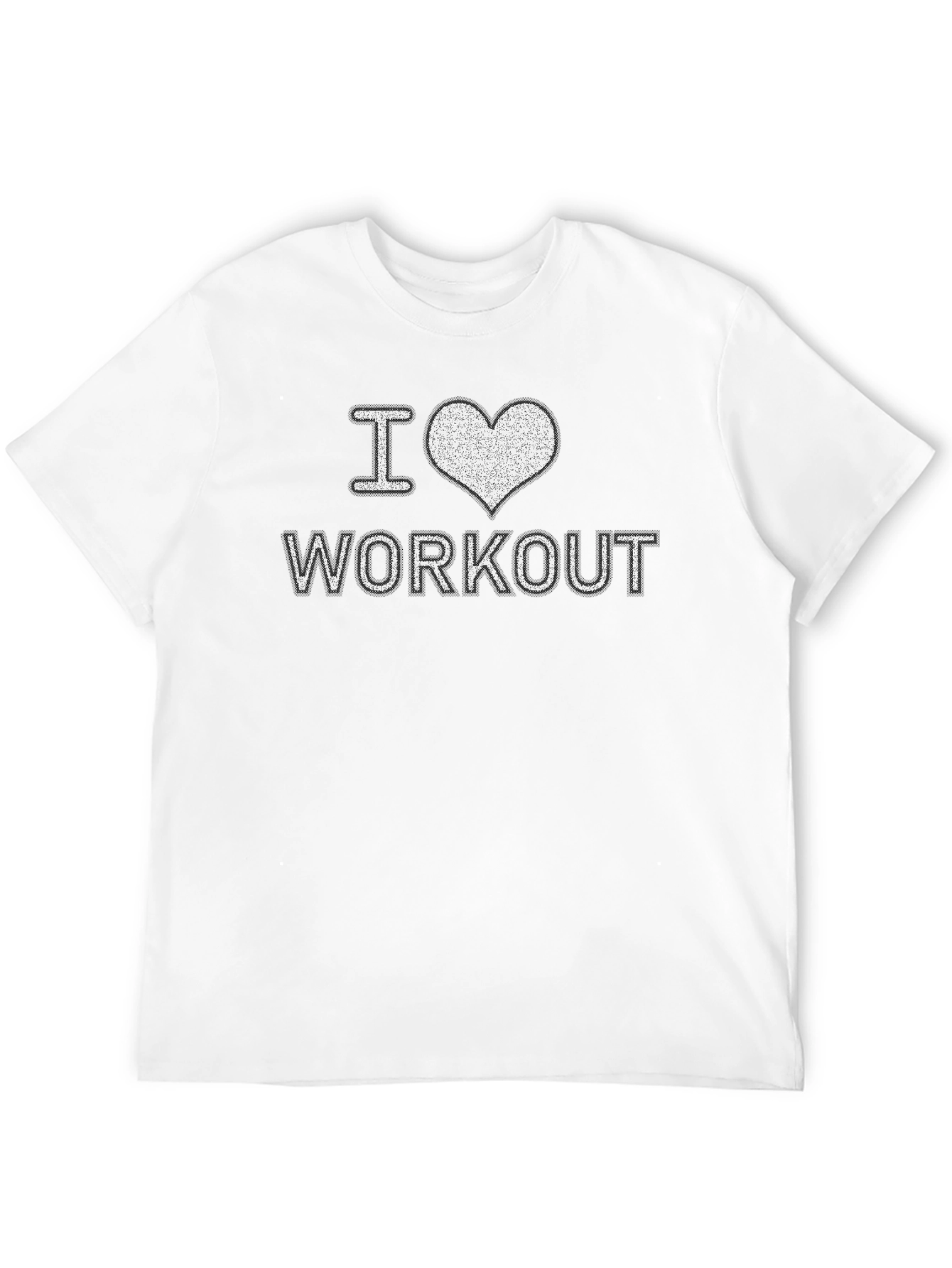 I Heart Workout Graphic Black T-Shirt