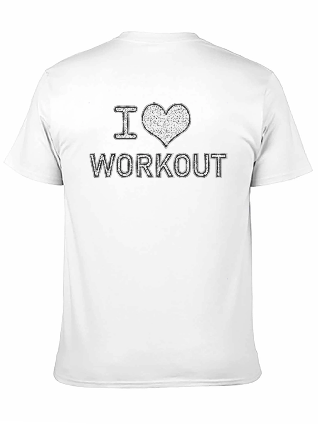 I Heart Workout Graphic Black T-Shirt
