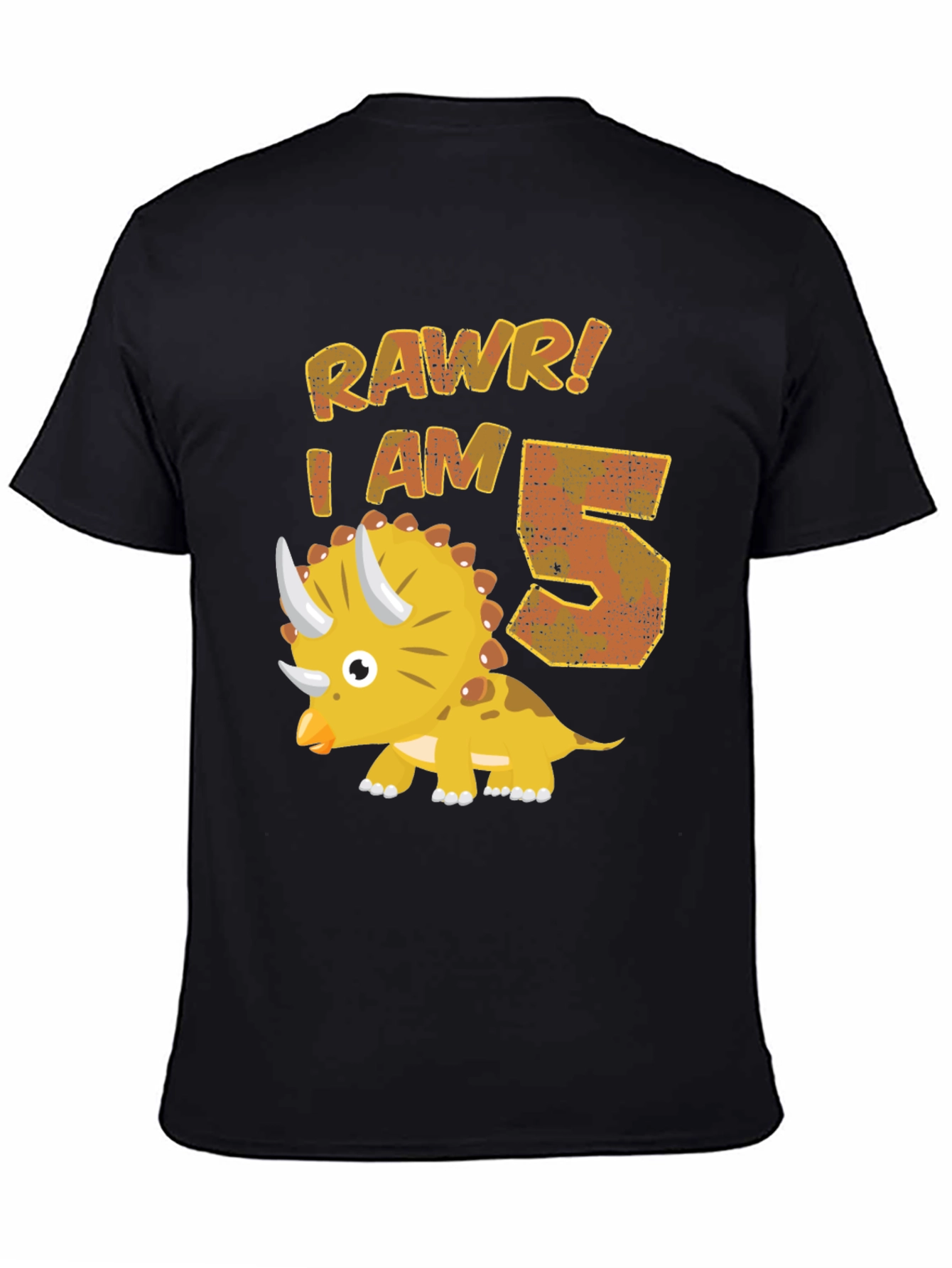 Roar! I Am 5 Dinosaur Birthday T-Shirt