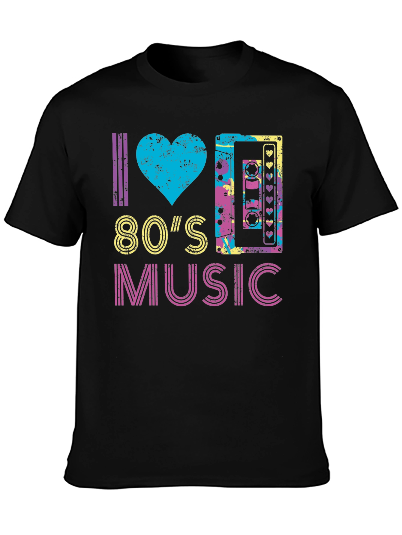 I Love 80s Music Graphic T-Shirt