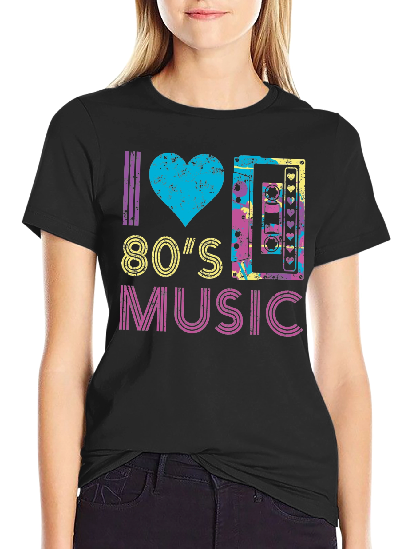 I Love 80s Music Graphic T-Shirt