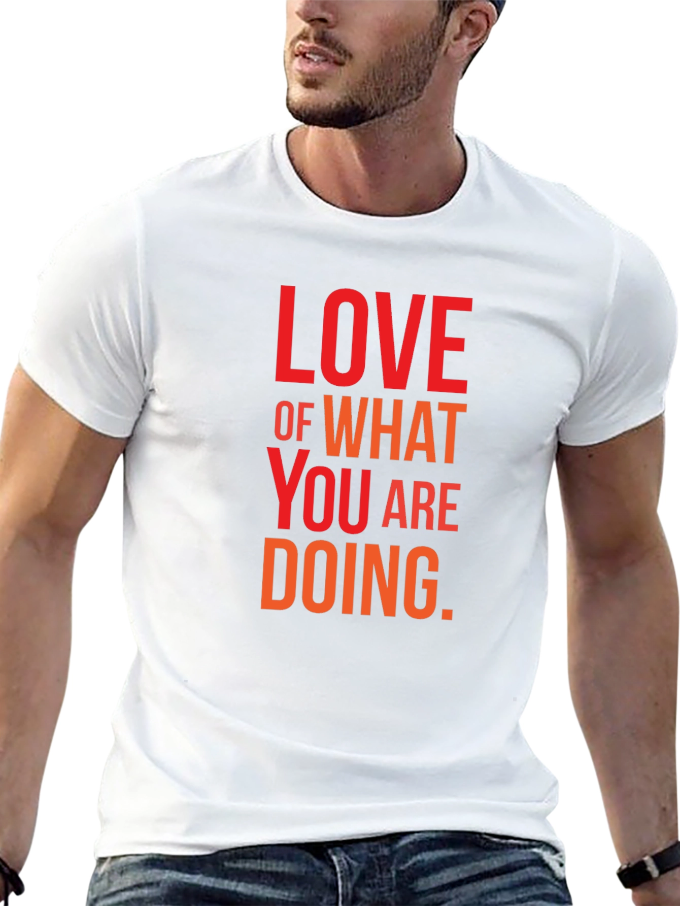 Love What You Are Doing Black Graphic Tee